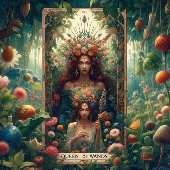Queen of Wands - Tarot Card
