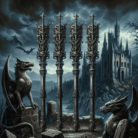 4 of Wands - Tarot Card Meanings & Interpretations | Oracle's Guide