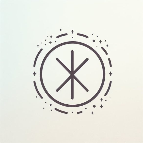 One rune stone for daily divination and spiritual guidance